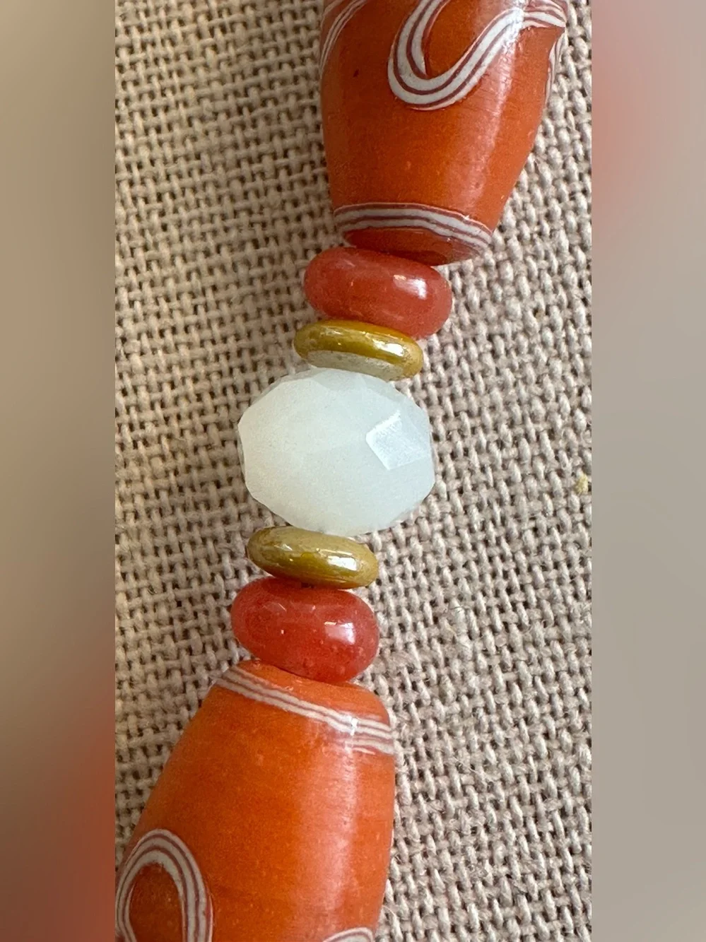 Handmade orange african